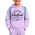 thumbnail image 1 of Toddler Boys Fall Clothes 2 Piece Outfits Letter Graphic Print Hooded Hoodie For Commemorative School Entry And Long Pant Kids Casual Clothes Set Size 4-5T, 1 of 5