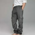 thumbnail image 1 of Toddler Boys Fleece Sweatpants with Pockets- Casual Elastic Waist Soft Drawstring Joggers Gray Size 7 T, 1 of 4