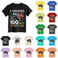 thumbnail image 1 of Toddler Boys Girls 100 Days of School Shirt Kids Happy 100th Day of School Tshirt Kindergarten Tee Tops (4y-6y) School Crayons Shirt, 1 of 4