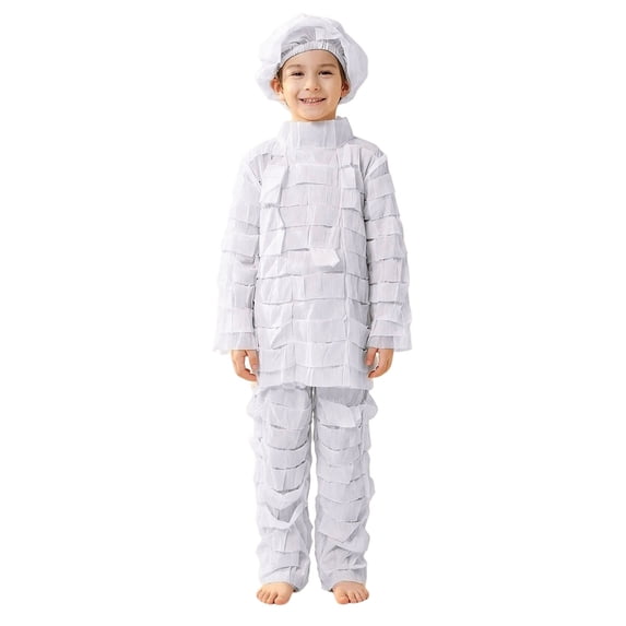 Toddler Boys Girls 2 Piece Outfits Long Sleeve Kids Mummy Wrap Style Halloween Party Clothes Sets Suit Dress Up Play Casual Set for Roleplay Funny Outfits