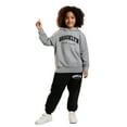 thumbnail image 1 of Toddler Boys Girls Active Sweatsuit 2 Piece Long Sleeve Letter Graphic Hooded Sweatshirt Sweatpants Joggers Set Warm Fall Winter Clothes Toddler Boy Clothes 3-4 Years, 1 of 4
