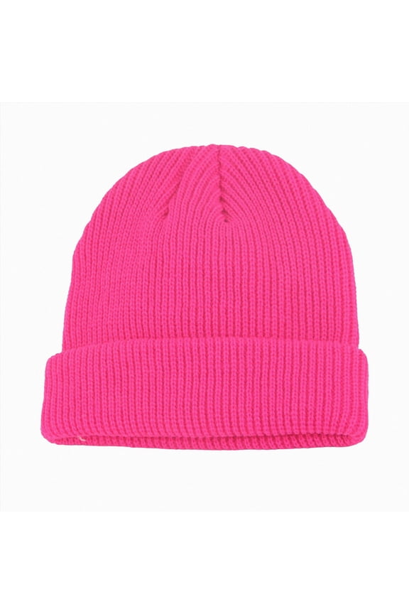 Toddler Boys Girls Baby Kids Winter Warm Hats, Pom Pom Beanie Knit Cap 6-12 Months 12-24 Months 2T 3T 4T 5T 6T 7T 8T 9T Children(Hot Pink,1-9 Years)
