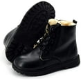 thumbnail image 1 of Toddler Boys Girls Boots Waterproof Leather Lace Up Ankle Anti-Slip Rubber Sole Baby Hiking Boots(Toddler/Little Kid), 1 of 7
