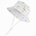 thumbnail image 1 of Toddler Boys Girls Bucket Hat Summer Baby Sun Hat UPF 50+ Sun Protective Toddler Bucket Hat Summer Kids Beach Hats Wide Brim Outdoor Play Hat For Boys Girls Gibobby,2-4 Years,White, 1 of 4