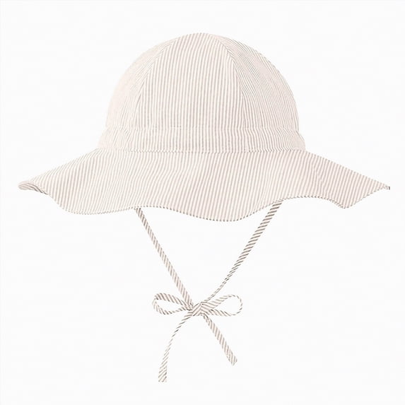 Toddler Boys Girls Bucket Hat Summer Chin Strap Baby Girl Sun Hat Summer Outdoor Play Hat Foldable Beach Hats Sun Wide Brim Toddler Bucket Hat Cap Gibobby,4-6 Years,Beige