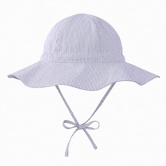 Toddler Boys Girls Bucket Hat Summer Chin Strap Baby Girl Sun Hat Summer Outdoor Play Hat Foldable Beach Hats Sun Wide Brim Toddler Bucket Hat Cap Gibobby,2-4 Years,Dark Blue
