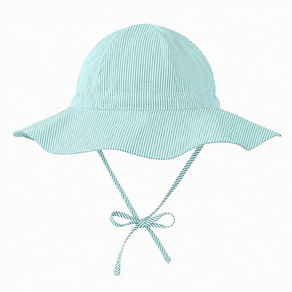 Toddler Boys Girls Bucket Hat Summer Chin Strap Baby Girl Sun Hat Summer Outdoor Play Hat Foldable Beach Hats Sun Wide Brim Toddler Bucket Hat Cap Gibobby,6-12 Months,Green