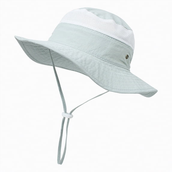 Toddler Boys Girls Bucket Hat Summer Outdoor Play Hat Kid's Sun Hat Wide Brim UPF 50+ Protection Hat For Toddler Boys Girls Adjustable Bucket Hat Gibobby,48,Blue