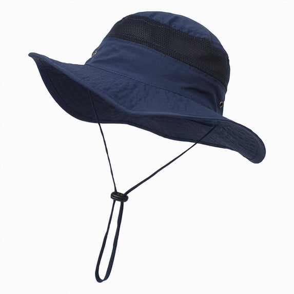 Toddler Boys Girls Bucket Hat Summer Outdoor Play Hat Kid's Sun Hat Wide Brim UPF 50+ Protection Hat For Toddler Boys Girls Adjustable Bucket Hat Gibobby,56,Navy
