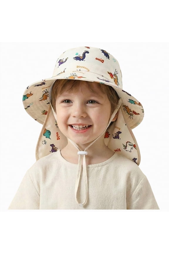 Toddler Boys Girls Bucket Hat Summer Outdoor Sun Hat For Toddler Baby Kids Fishing Hat UPF 50+ Breathable Sun Hat Beach Hat Gibobby,One Size,Khaki