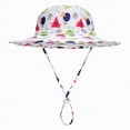 thumbnail image 1 of Toddler Boys Girls Bucket Hat Summer Wide Brim Outdoor Sun Hat For Toddler Baby Kids Fishing Hat UPF 50+ Breathable Sun Hat Beach Hat Gibobby,1-3 Years,Watermelon Red, 1 of 5