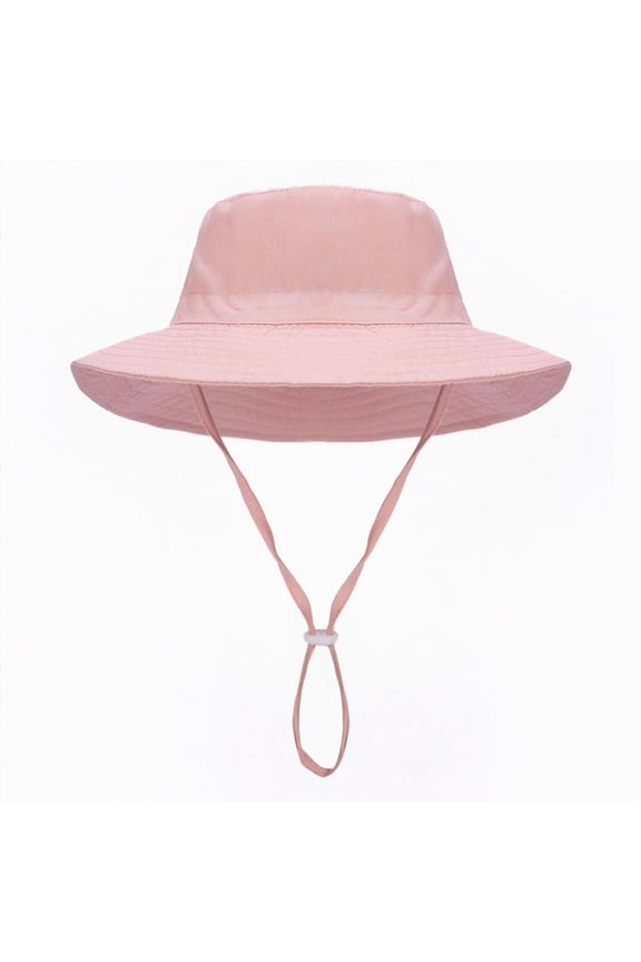 Toddler Boys Girls Bucket Hat Summer Wide Brim Outdoor Sun Hat For Toddler Baby Kids Fishing Hat UPF 50+ Breathable Sun Hat Beach Hat Gibobby,3-6 Years,Pink