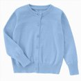 thumbnail image 1 of Toddler Boys Girls Cable Knit Cardigan Sweater Kids Button Down Shawl Collar Outwear Sweater with Pockets 6-12 Months 12-24 Months 2T 3T 4T 5T 6T 7T 8T 9T Children(Sky Blue,7-8 Years), 1 of 5