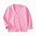 thumbnail image 1 of Toddler Boys Girls Cardigan Knitted Sweater Fall Button Up Sweater Cardigan 7-8 Years, 1 of 6