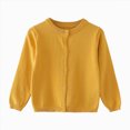 thumbnail image 1 of Toddler Boys Girls Cardigan Sweater Casual V Neck Button Down Uniform Sweaters 3-4 Years, 1 of 4