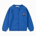 thumbnail image 1 of Toddler Boys Girls Cardigan Sweater Cotton School Uniforms Solid Long Sleeve Button Down Sweaters Knit Tops(Blue,7-8 Years), 1 of 4