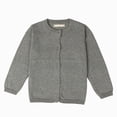 thumbnail image 1 of Toddler Boys Girls Cardigans Sweater V-Neck Long Sleeve Button Solid Cotton Knit Sweaters 6-12 Months 12-24 Months 2T 3T 4T 5T 6T 7T 8T 9T Children(Grey,18-24 Months), 1 of 5