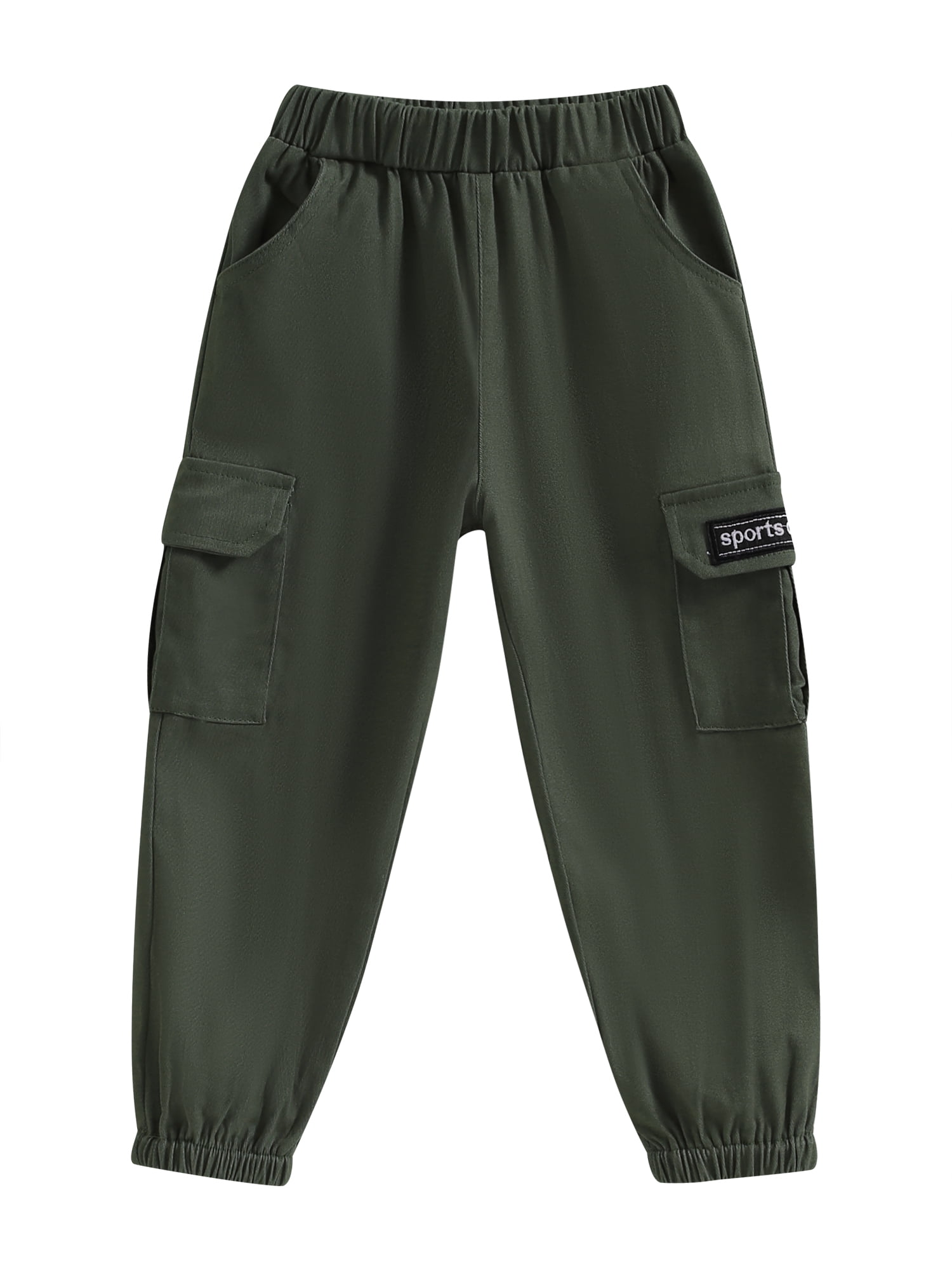 3-pack Joggers - Light green/dark green/black - Kids