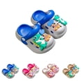 thumbnail image 1 of Toddler Boys Girls Cartoon Clogs Kids Clogs EVA Cute Cartoon Print Non Closed Toe Waterproof Lightweight Breathable Clogs for Indoor Outdoor Summer Use, 1 of 7