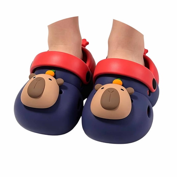 Toddler Boys Girls Cartoon Clogs Kids Clogs EVA Cute Cartoon Print Non Closed Toe Waterproof Lightweight Breathable Clogs for Indoor Outdoor Summer Use