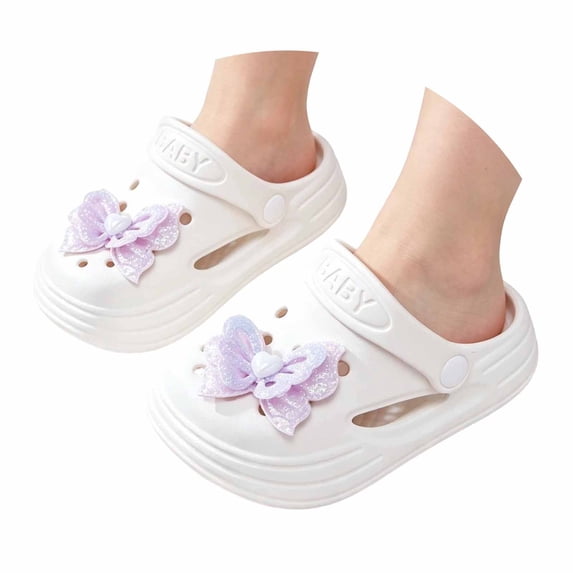 Toddler Boys Girls Cartoon Clogs Kids Clogs EVA Cute Cartoon Print Non Closed Toe Waterproof Lightweight Breathable Clogs for Indoor Outdoor Summer Use