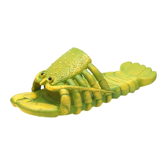 Toddler Boys Girls Cartoon Sandels Crayon Shaped Kids Slippers Funny Lobster Design Non Open Toe Waterproof Lightweight Breathable Shoes for Indoor Outdoor Summer Use