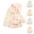 thumbnail image 1 of Toddler Boys Girls Casual Cute Jacket with Pockets for 3-15Years Unisex Children Long Sleeve Hooded Full Zipper Outdoor Loose Jacket Warm Coat Pink 5 Years, 1 of 10