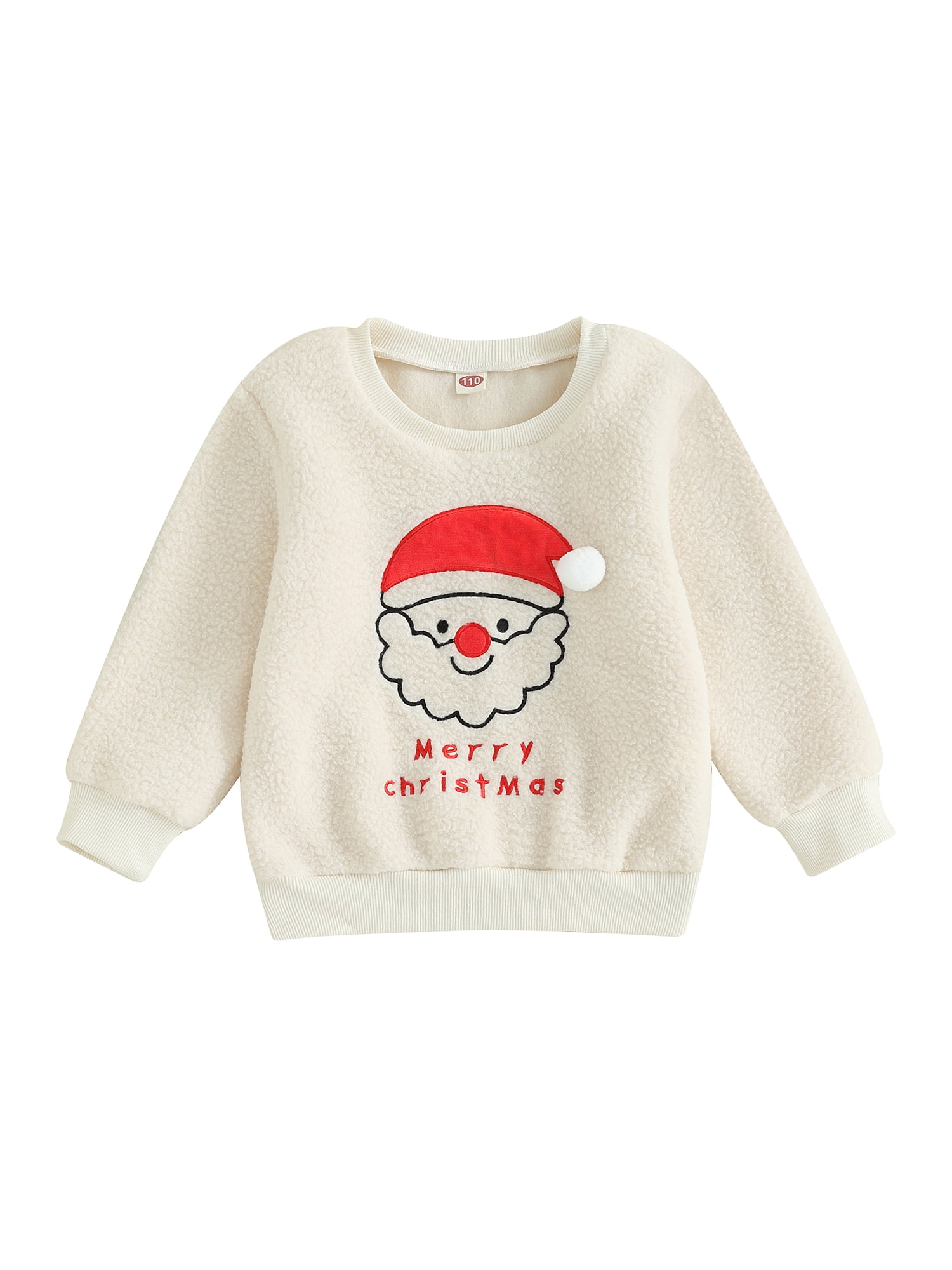 Toddler Boys Girls Christmas Sweatshirts Kids Long Sleeve Santa ...