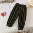 thumbnail image 1 of Toddler Boys Girls Corduroy Pants Summer Joggers Lightweight Soft Cotton Elastic Waistband Casual Play Everyday Wear 1-7Years, 1 of 3