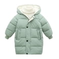 thumbnail image 1 of Toddler Boys Girls Cute Coat Baby Kids Winter Thick Warm Parkas Hooded Windproof Outwear Jackets For Boys Girls Size 9-10T, 1 of 7