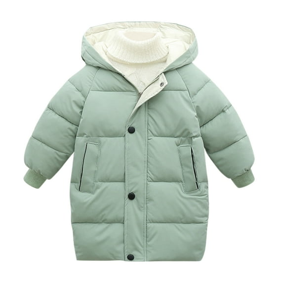 Toddler Boys Girls Cute Coat Baby Kids Winter Thick Warm Parkas Hooded Windproof Outwear Jackets For Boys Girls Size 9-10T