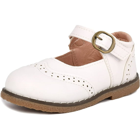 Toddler Boys Girls Dress Shoes Kids Classic Perforated Flats