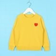 thumbnail image 1 of Toddler Boys Girls Fall and Winter Sweater Heart Shirts Embroidery Solid Color Knitted Tops Fleece Jacket for 1-7 Years, 1 of 5