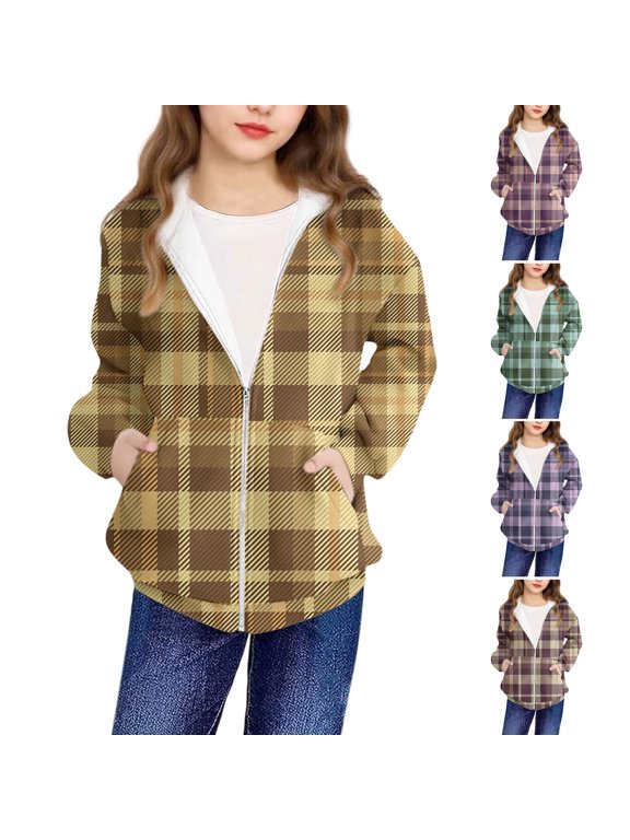 Toddler Boys Girls Graphic Print Full Zip Hoodie Coat, Long Sleeve Pocket Casual Outerwear Photo Shoot Jacket for Kids 4-12Y,Pink