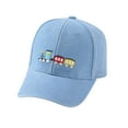thumbnail image 1 of Toddler Boys Girls Hats Kids Vintage Washed Baseball Retro Train Adjustable Sun Cap Size 2-8T, 1 of 4