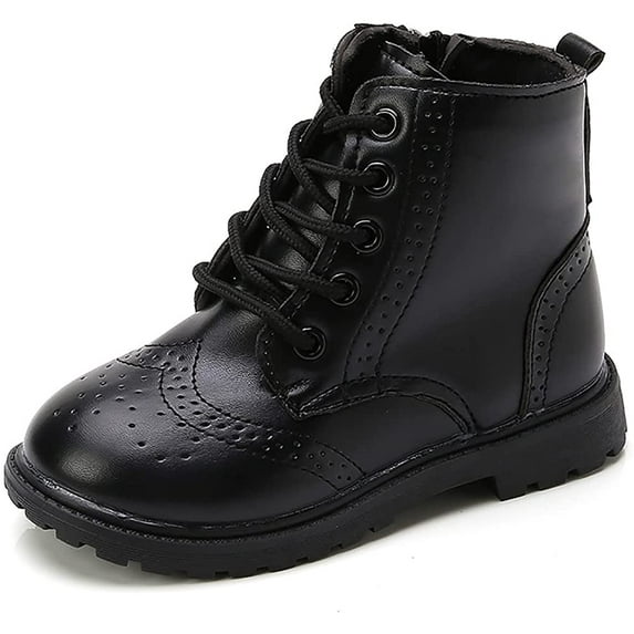 Toddler Boys Girls Hiking Boots Waterproof Non Slip Warm Winter Ankle Oxford Shoes Kids Rain Snow Boots(Toddler/Littler Kid)