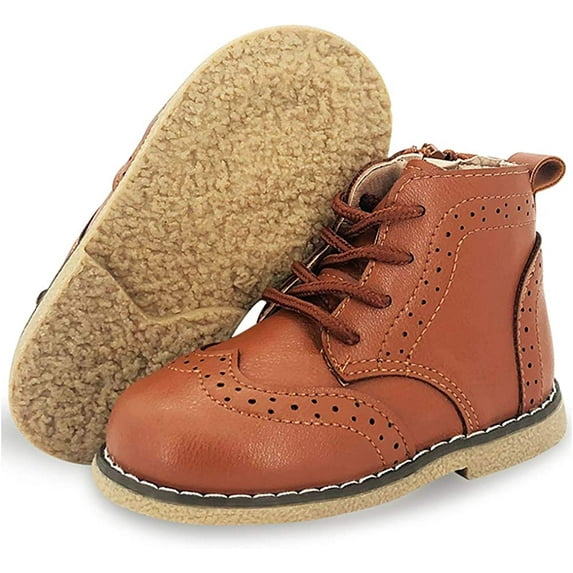 Toddler Boys Girls Hiking Boots Waterproof Non Slip Warm Winter Ankle Oxford Shoes Kids Rain Snow Boots(Toddler/Littler Kid)