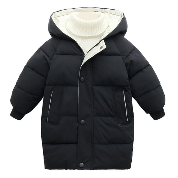 Toddler Boys Girls Cute Coat Baby Kids Winter Thick Warm Parkas Hooded Windproof Outwear Jackets For Boys Girls Size 9-10T