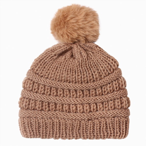 Toddler Boys Girls Kids Beanie Hats Winter Hat Cold Weather Knit Cuff Embroidered Cap 6-12 Months 12-24 Months 2T 3T 4T 5T 6T 7T 8T 9T Children(Coffee,One Size)