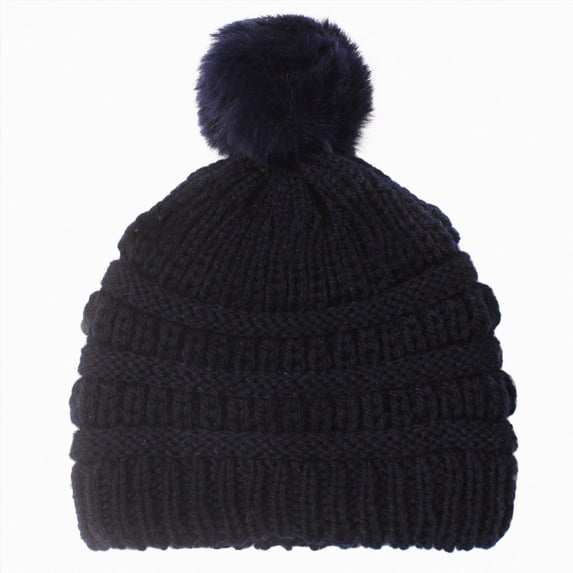 Toddler Boys Girls Kids Beanie Hats Winter Hat Cold Weather Knit Cuff Embroidered Cap 6-12 Months 12-24 Months 2T 3T 4T 5T 6T 7T 8T 9T Children(Navy,One Size)