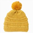 thumbnail image 1 of Toddler Boys Girls Kids Beanie Hats Winter Hat Cold Weather Knit Cuff Embroidered Cap 6-12 Months 12-24 Months 2T 3T 4T 5T 6T 7T 8T 9T Children(Yellow,One Size), 1 of 4
