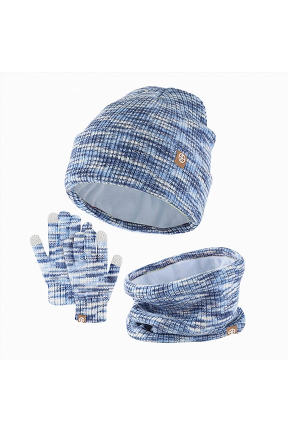 Toddler Boys Girls Kids Winter Beanie Hat, Cute Hats with Double Pom Pom, Warm Fleece Lined Knit Beanies Cap 6-12 Months 12-24 Months 2T 3T 4T 5T 6T 7T 8T 9T Children(Blue,One Size)