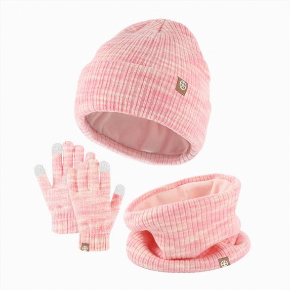Toddler Boys Girls Kids Winter Beanie Hat, Cute Hats with Double Pom Pom, Warm Fleece Lined Knit Beanies Cap 6-12 Months 12-24 Months 2T 3T 4T 5T 6T 7T 8T 9T Children(Pink,One Size)