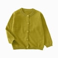 thumbnail image 1 of Toddler Boys Girls Knit Cardigan Sweater - Button Down School Uniforms Cardigan(Light Green,12-18 Months), 1 of 6