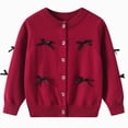 thumbnail image 1 of Toddler Boys Girls Knitted Cardigan Sweater Kids Plain Warm Sweaters Long Sleeve Button Down Jacket Fall Winter Thermal Tops 6-12 Months 12-24 Months 2T 3T 4T 5T 6T 7T 8T 9T Children 11-12 Years, 1 of 5