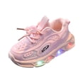 thumbnail image 1 of Toddler Boys Girls Light Up Sport Shoes Kids Casual LED Flashing Lightweight Tennis Slip On Sneakers, 1 of 7