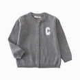 thumbnail image 1 of Toddler Boys Girls Long Sleeve Knit Cardigan Fall/Winter Sweater Classic Round Neck Cotton 7-8 Years, 1 of 7