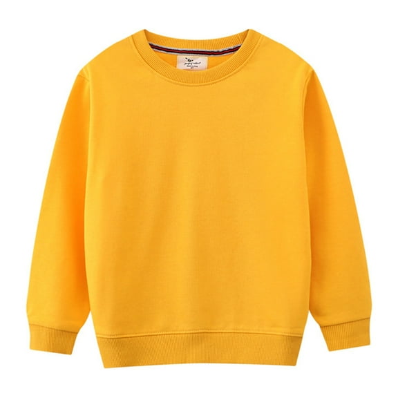 Toddler Boys Girls Long Sleeve Solid Shirt Top Kids Fall Winter Casual Outfit