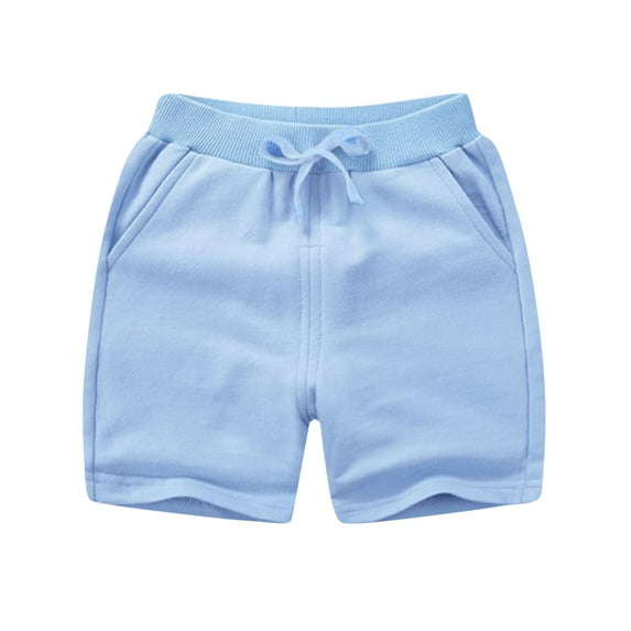 Toddler Boys Girls Lounge Shorts Elastic Waist Drawstring Shorts for Kids Summer Casual Solid Color Shorts