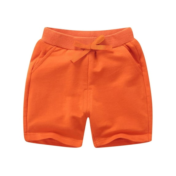 Toddler Boys Girls Lounge Shorts Elastic Waist Drawstring Shorts for Kids Summer Casual Solid Color Shorts